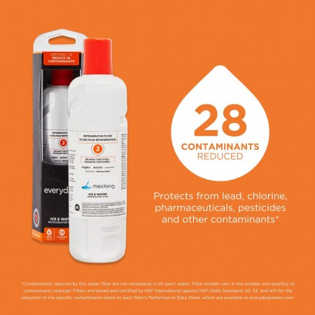 Meidong by Refrigerator Water Filter 2 (Pack of 1 - Packaging may vary)